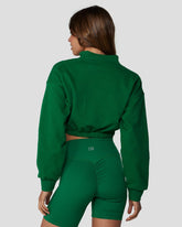 Half-Zip Cropped Jumper | Grounded Crop Shop Boutique